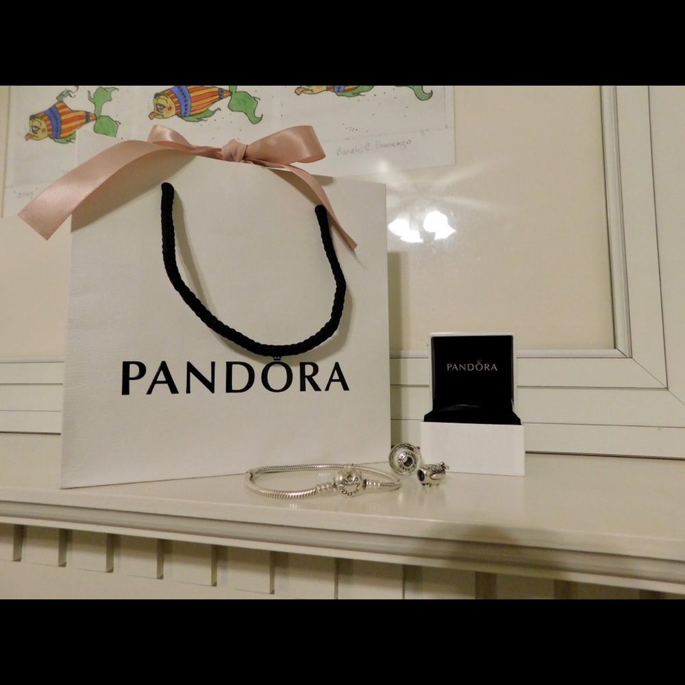 Pandora 7.5”Bracelet Heart Clasp Sterling Silver😍 - Picture 3 of 8